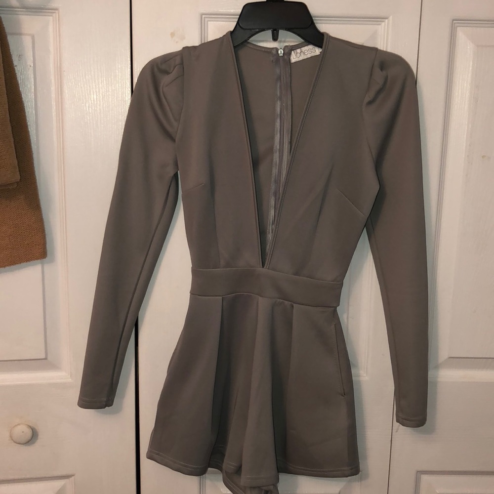 Grey/Silver Romper